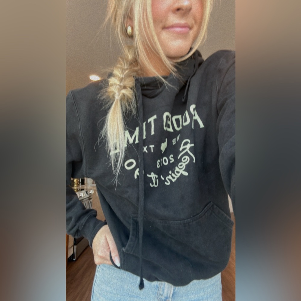 Rodeo time black hoodie
